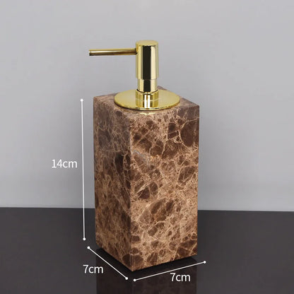 Five Piece Set Natural Marble Shower Accessories