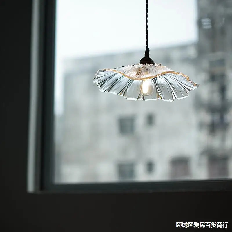 Flower Glass Hanging Light