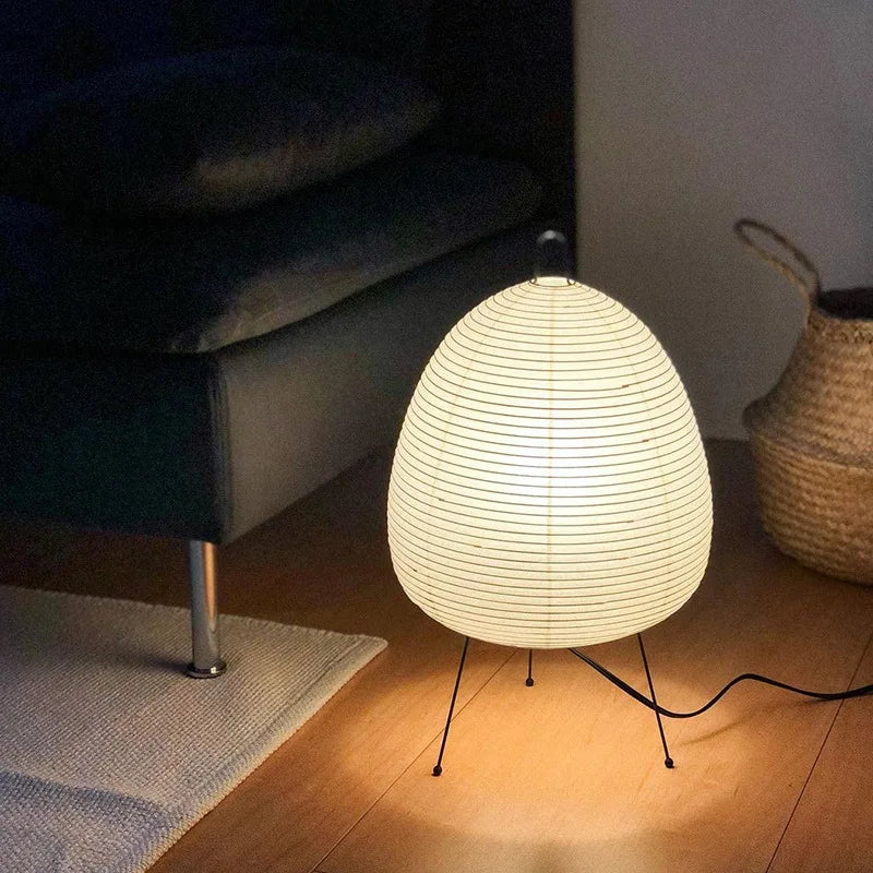 Japanese Rice Paper Lantern Led Table Lamp