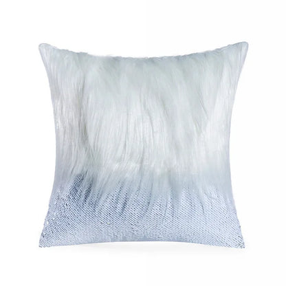 Luxury Sequin Fur Cushion Cover