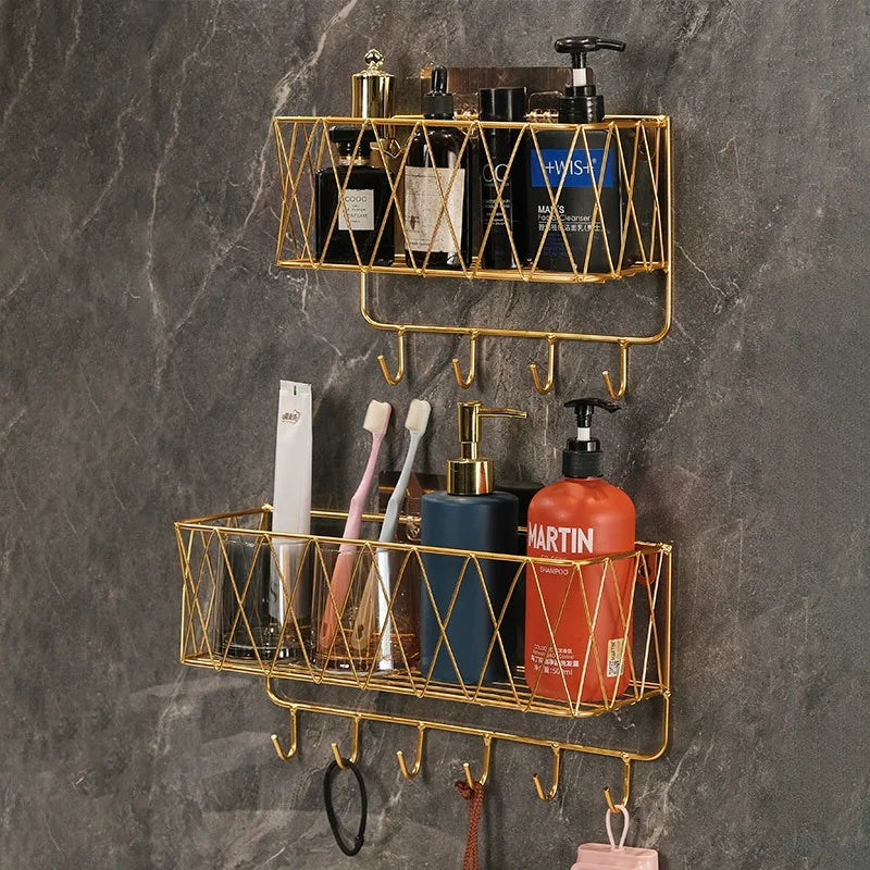 Luxury Gold Bathroom Shelf