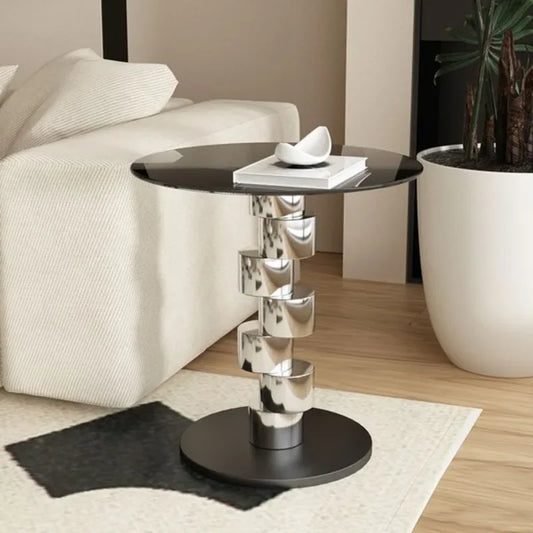 Nordic Furniture Round Glass Coffee Table