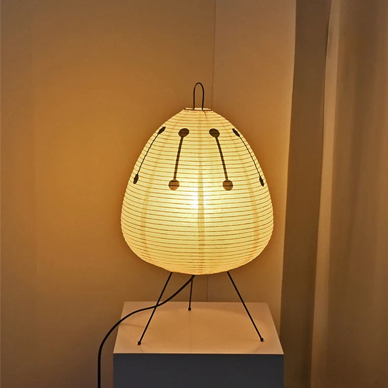 Japanese Rice Paper Lantern Led Table Lamp