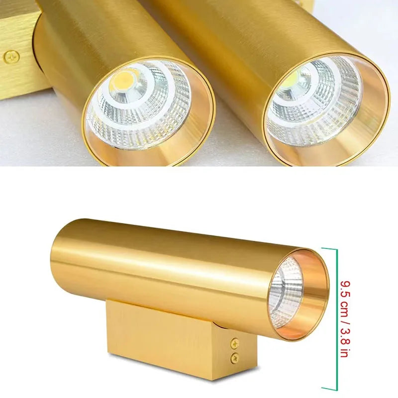 Aluminum Alloy LED Round Tube Wall Lamp